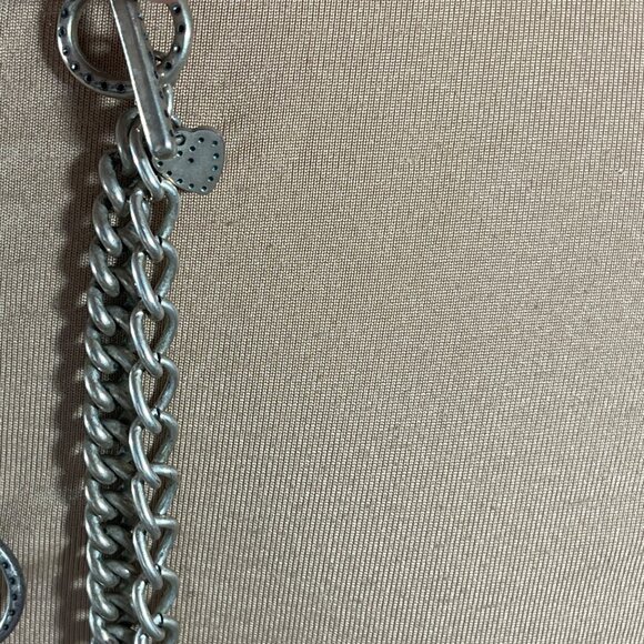 Stella & Dot Avery Tiered Necklace Freshwater Pearl Silver Tone Chain - Picture 5 of 6